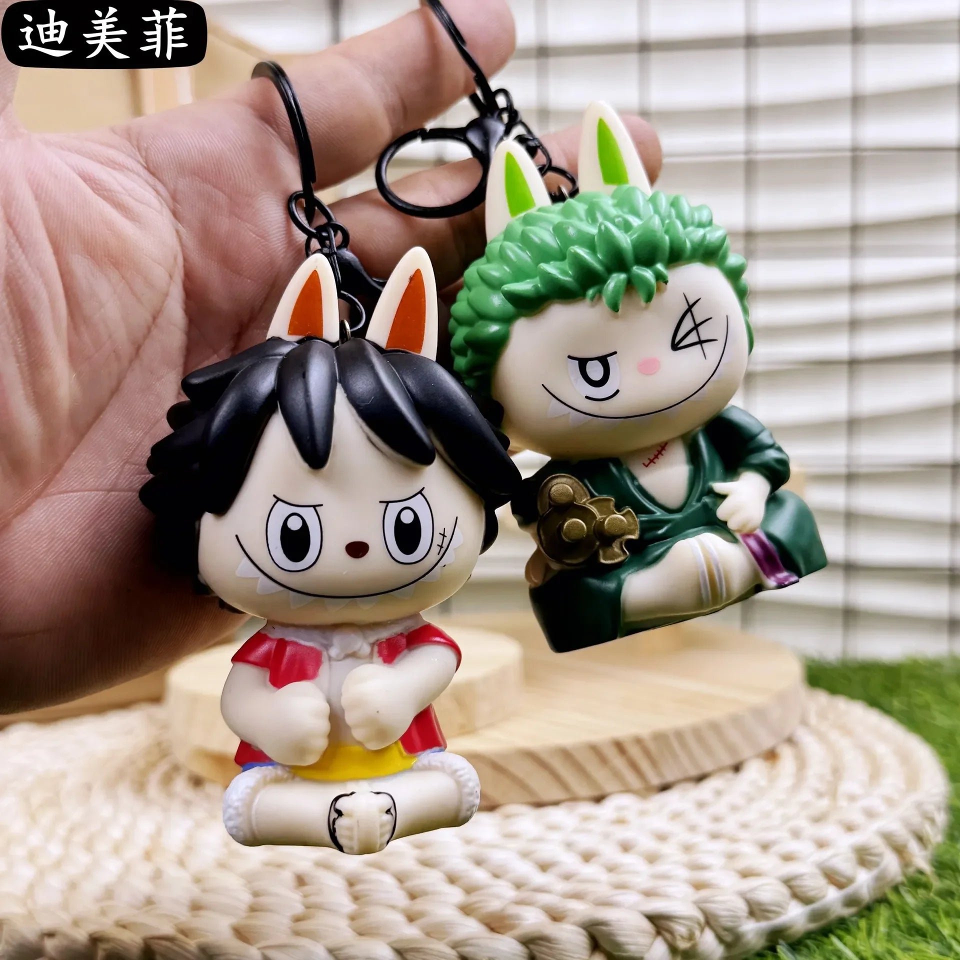 Labubu Monsters One Piece LED Keychain