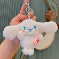 Cherry Blossom Cinnamoroll Plush Keychain