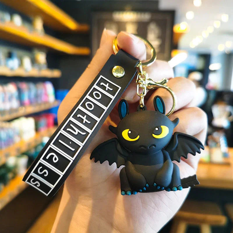 HTTYD Night & Light Fury 3D Keychain