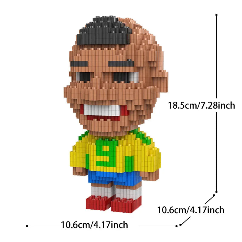 Football Superstars 3D Micro Building Blocks