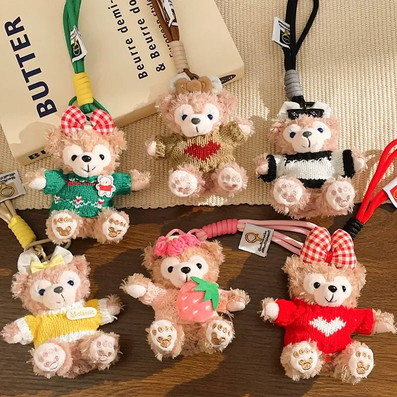 Duffy Bear Sweater Season Plush Keychain