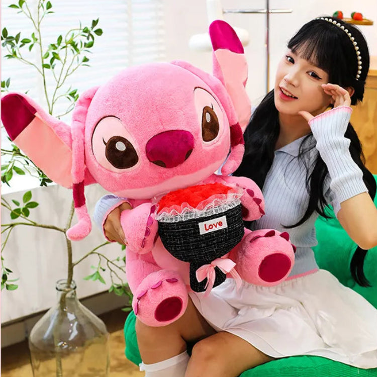 Stitch & Angel Romance Bouquet Plushie (30 cm)