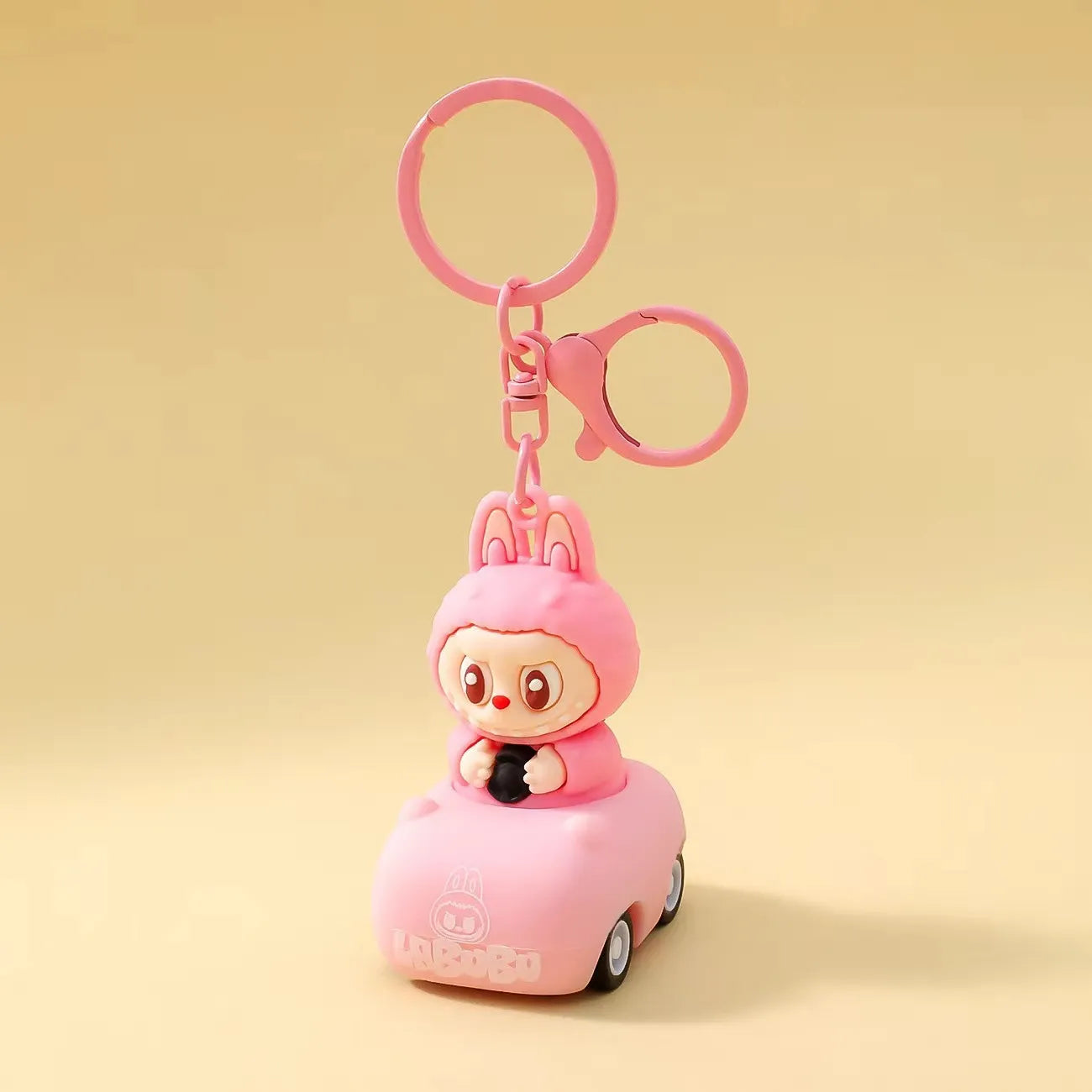 Labubu Cruise Moving Car Keychain