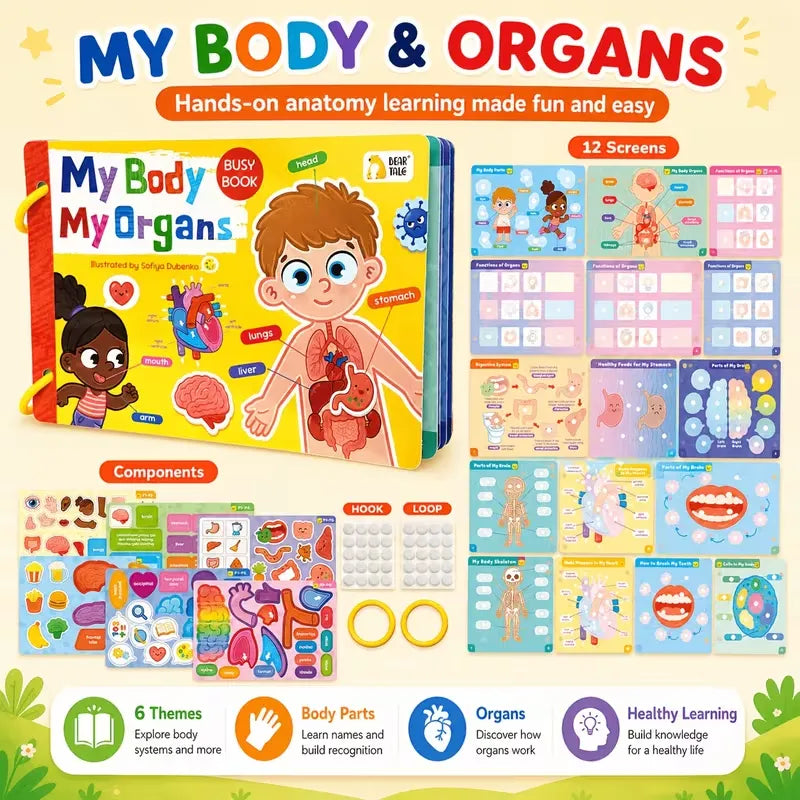 My Body My Organs Early Learning Busy Book