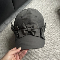 MOBANINA Bow Laced Breathable Baseball Cap