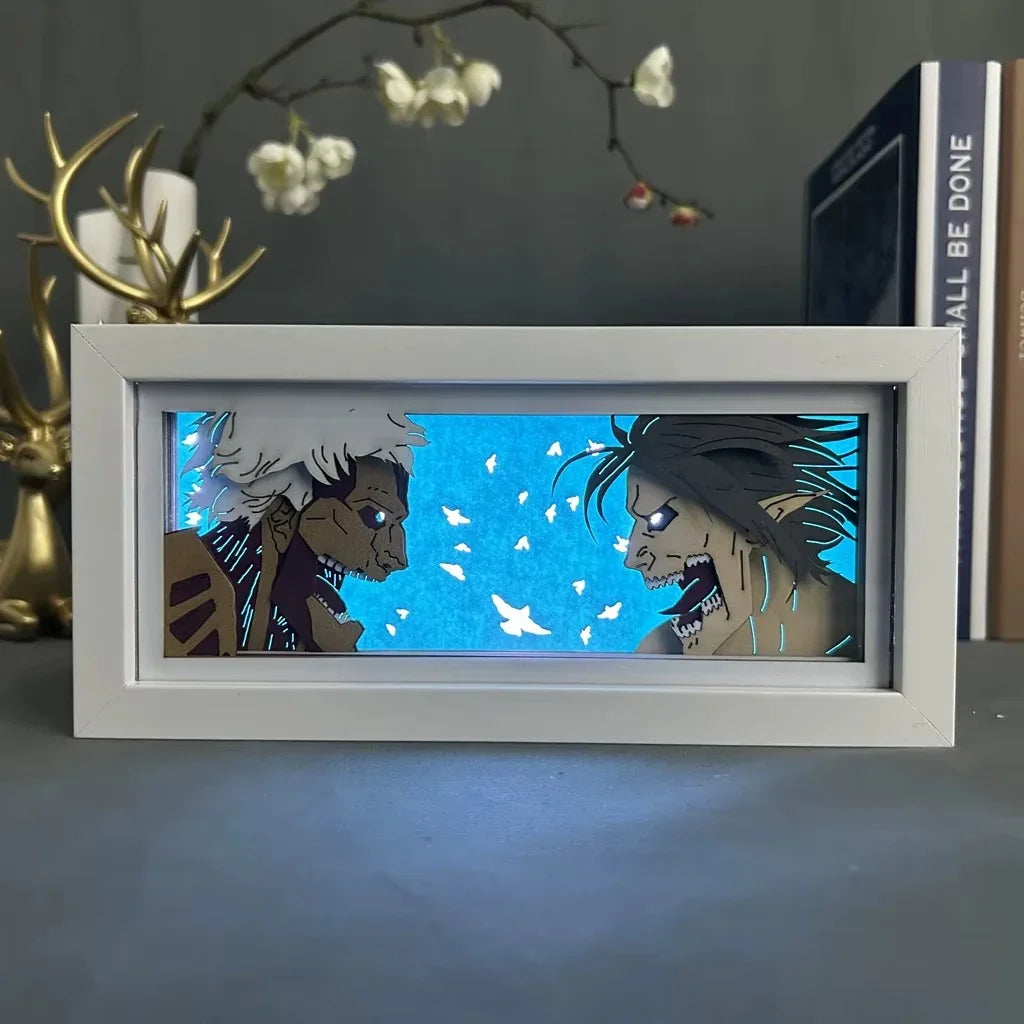 Eren & Armored Titan Shadow Box