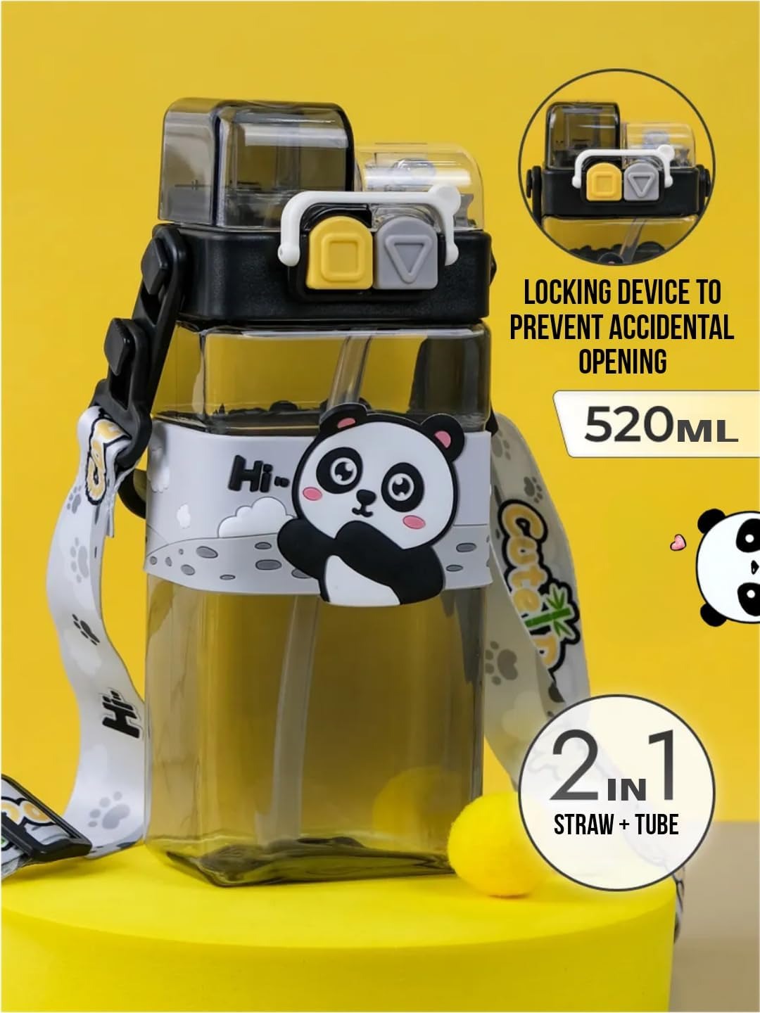 Sip 'n' Strap Kids Water Bottle (520 ml)