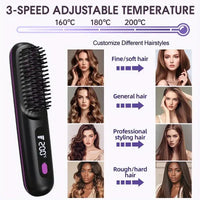 AuraGlide Wireless Straightening Brush