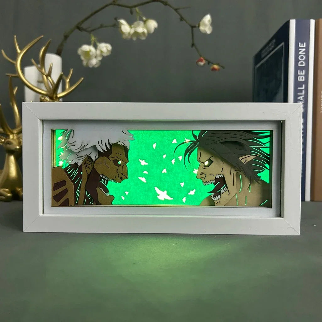 Eren & Armored Titan Shadow Box