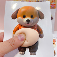3D Chubby Puppy Belly Squishy Fidget Sticker