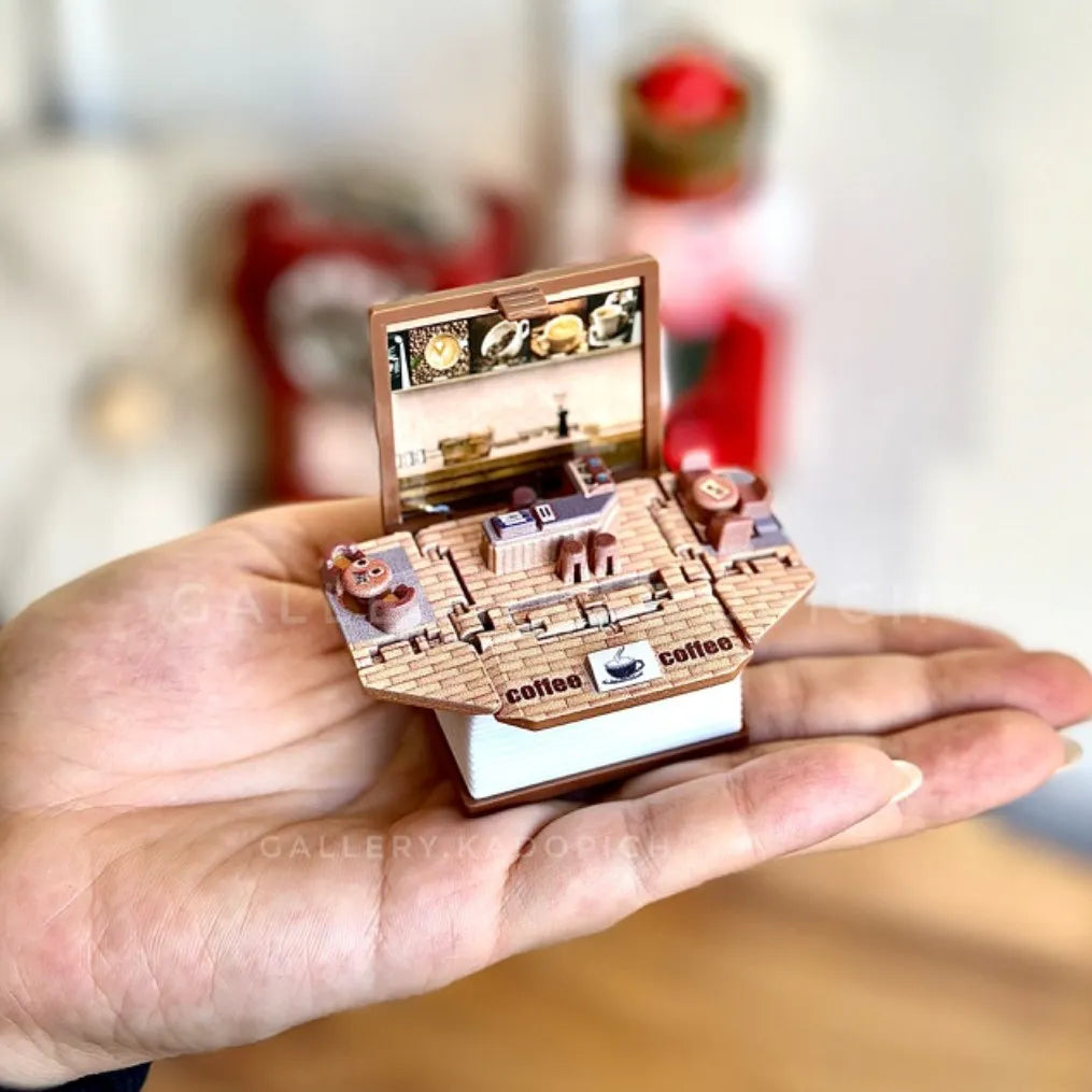 Coffee Shop 3D Folding Keychain