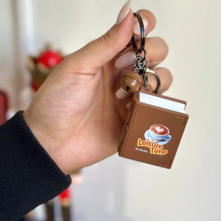 Coffee Shop 3D Folding Keychain