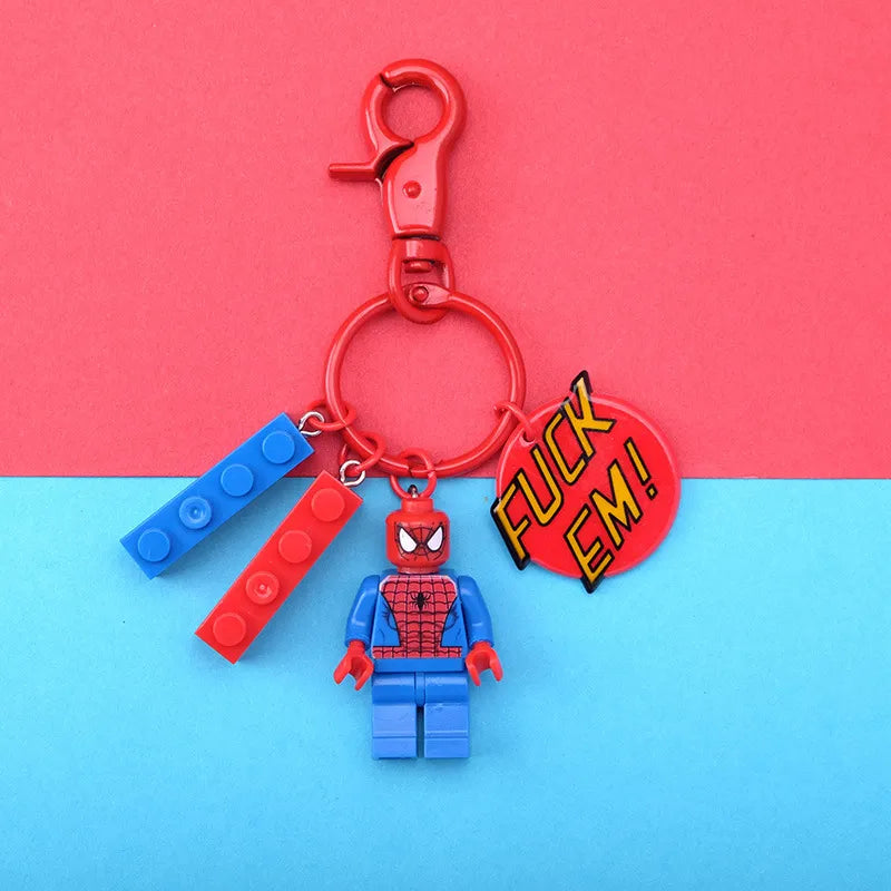 Brick Brigade Hero Blocks Keychain