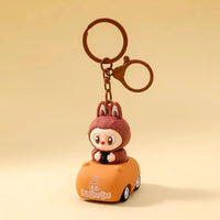 Labubu Cruise Moving Car Keychain