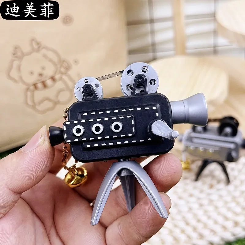 Retro Movie Camera Projector Keychain