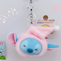 Stitch Big Head Eat Before Sleep Keychain
