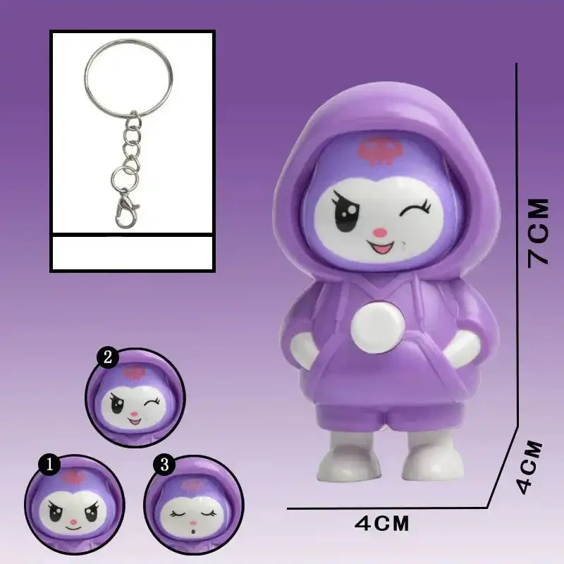 Kuromi & My Melody Mood Swings Keychain