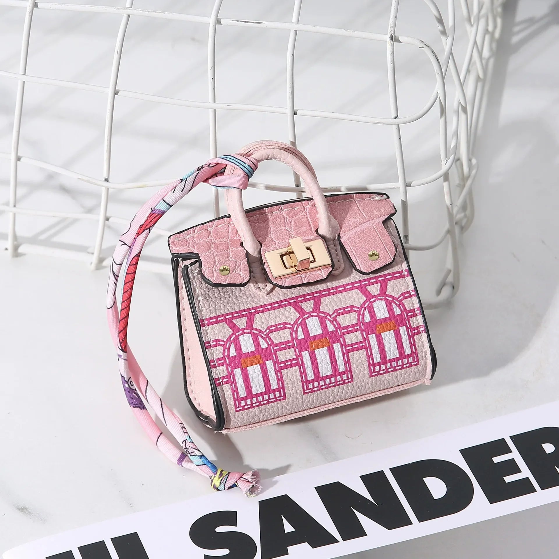 Luxe House Leather Bag Keychains