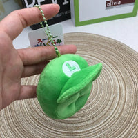 Super Mario Bros Cap Plush Keychain
