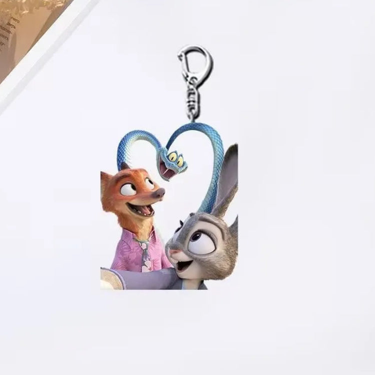 Zootopia 2 Selfie Squad Acrylic Charm Keychain