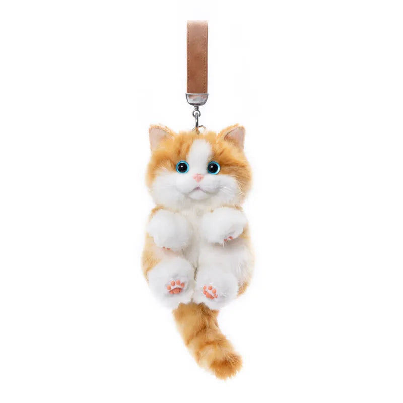 Ultra Fluffy Realistic Kitten Plush Keychain