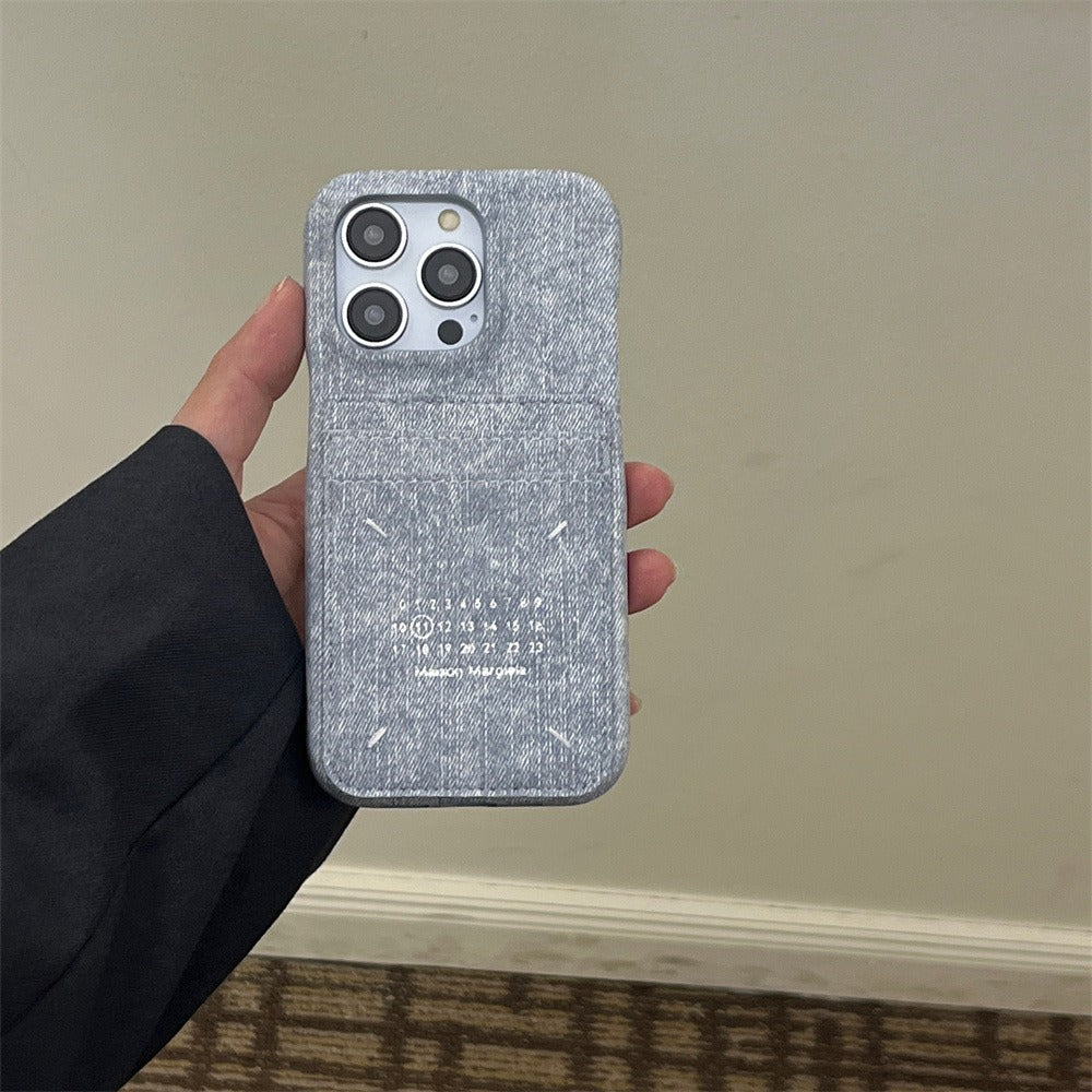 Maison Margiela Denim Cardholder Phone Case (For iPhone)