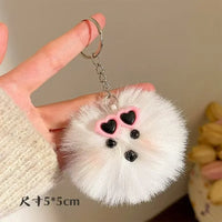 Furry Trendsetter Pup Plush Keychain