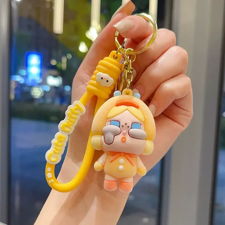 Crybaby Drama Drop Flocking Keychain