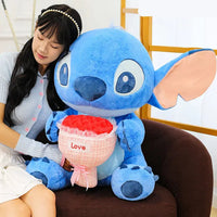 Stitch & Angel Romance Bouquet Plushie (30 cm)