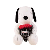 Snoopy Eternal Rose Bouquet Plush Toy (55 cm)