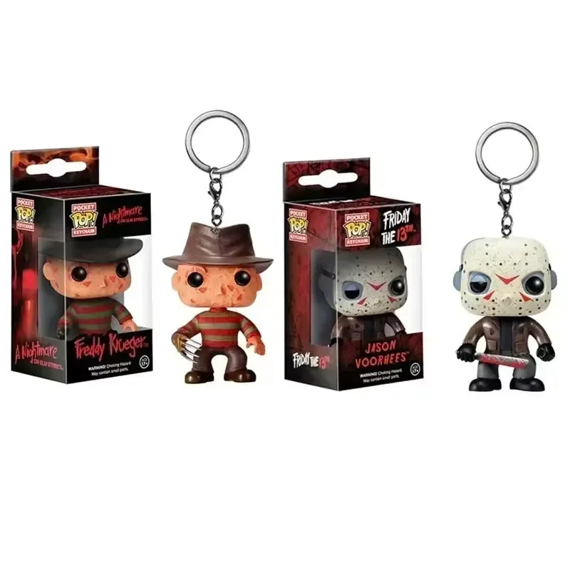 Funko POP Killer Jason & Freddy Keychain