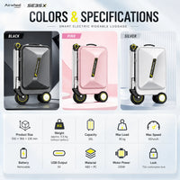 Airwheel SE3SX Smart Electric Rideable Carry-On Suitcase