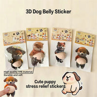 3D Chubby Puppy Belly Squishy Fidget Sticker