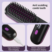 AuraGlide Wireless Straightening Brush