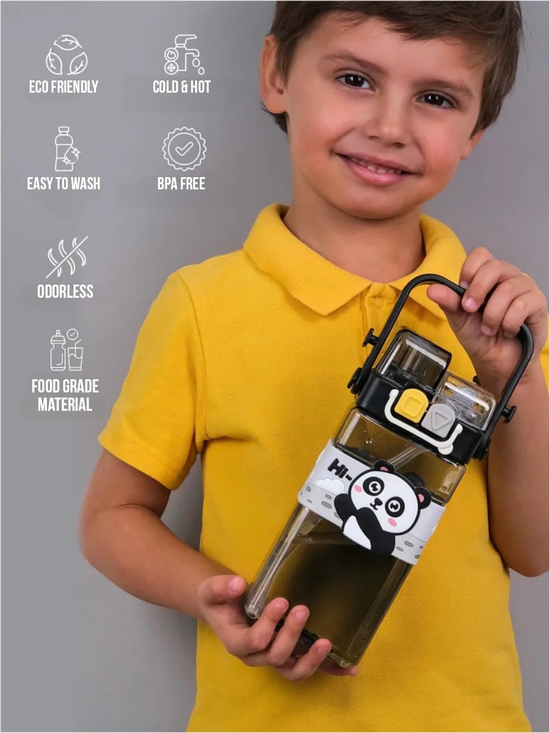 Sip 'n' Strap Kids Water Bottle (520 ml)