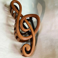 Elegant Treble Clef Hair Claw Clip & Gripper