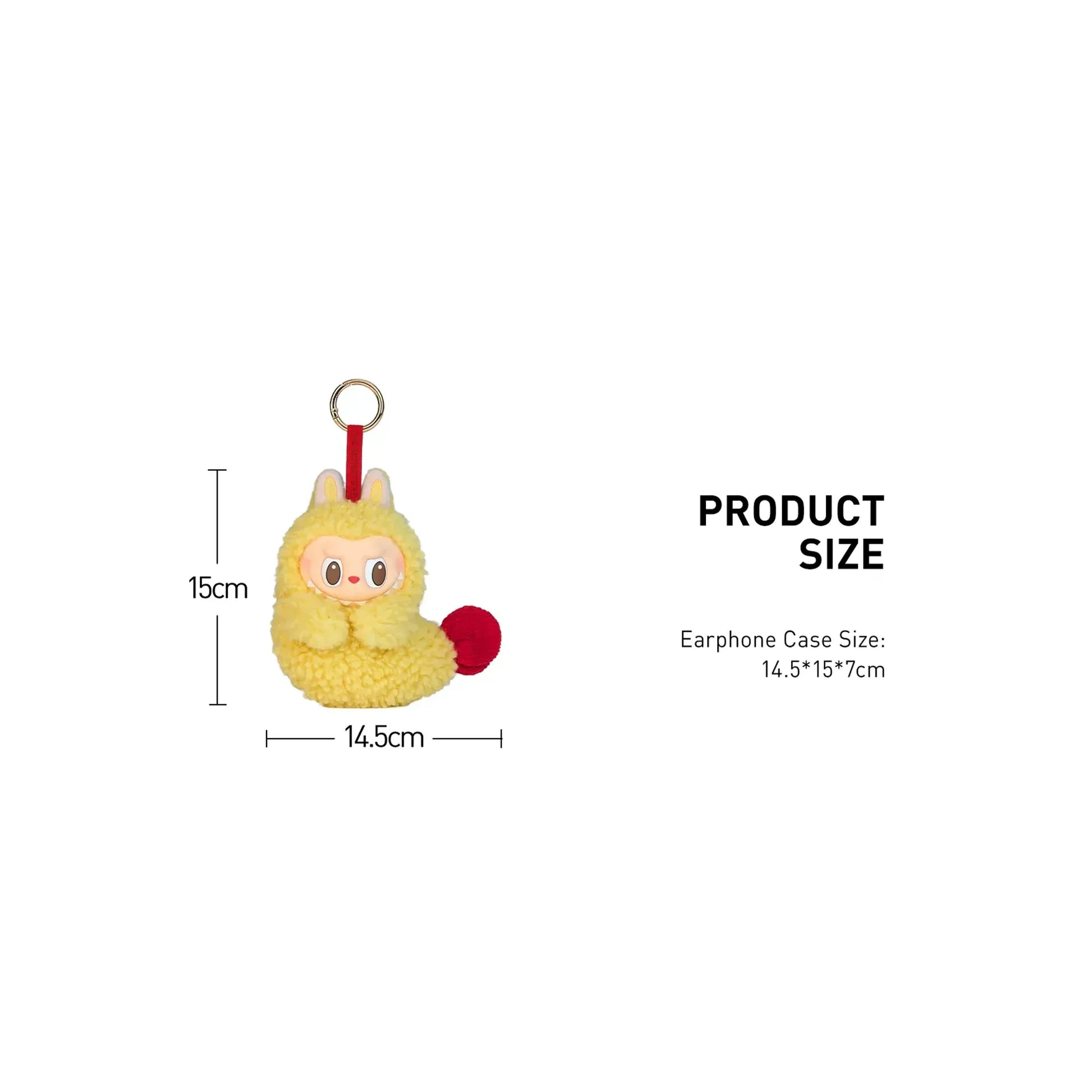 Labubu Wacky Mart Earphone Case Keychain