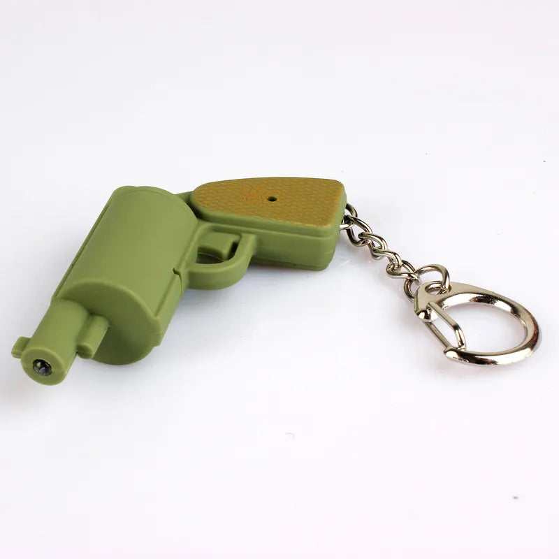Tactical Mini Sound & Light Gun Keychain
