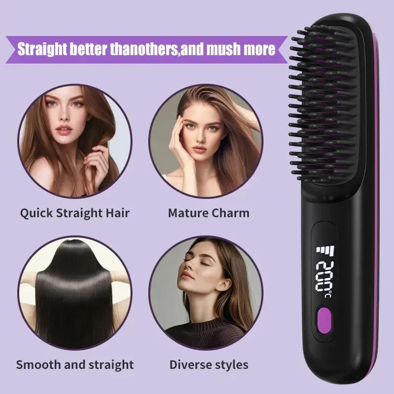 AuraGlide Wireless Straightening Brush