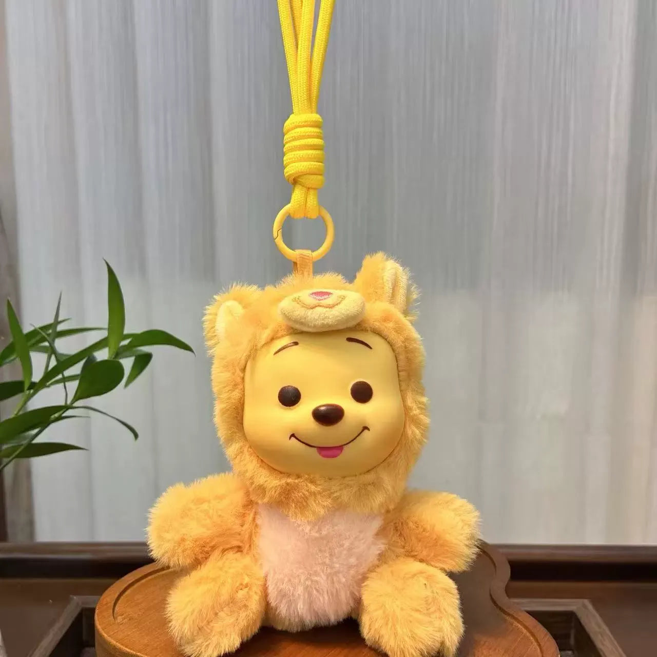 Pooh Naughty Party Plush Keychain