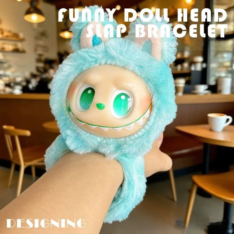 Labubu V3 Plush Slap-on Bracelet