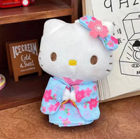 Hello Kitty Blue Kimono Plush Keychain