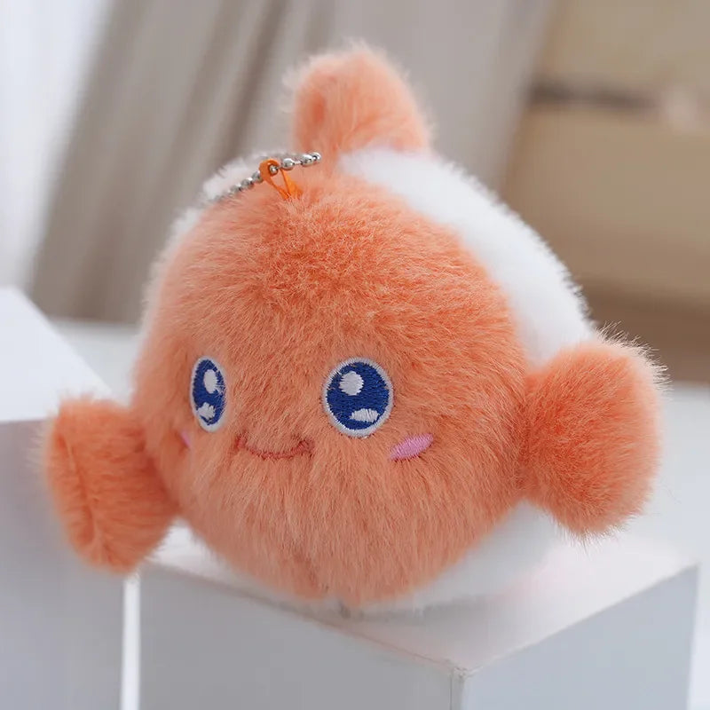 Clownfish Sea Smiles Plush Keychain