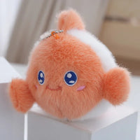 Clownfish Sea Smiles Plush Keychain