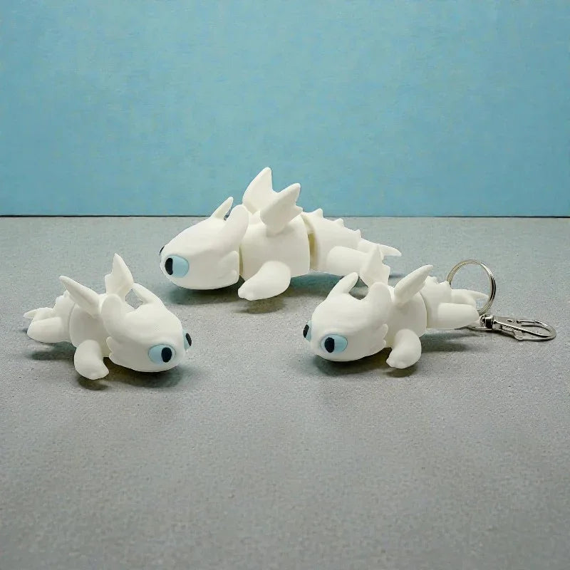 Toothless Nighty Fury 3D Model Keychain