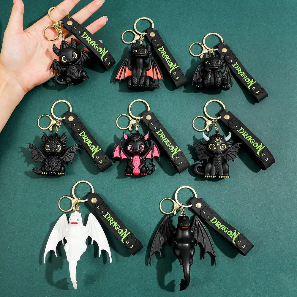 Toothless & Light Fury Elite Dragon Keychains