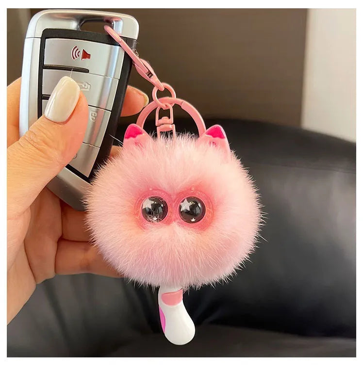 Star-Eyed Kitten Luxe Plush Keychain
