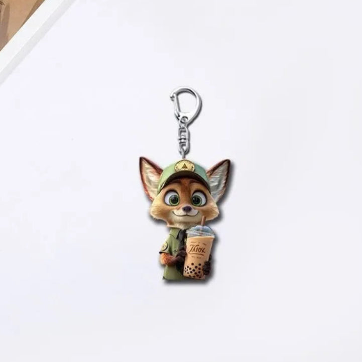Zootopia 2 Selfie Squad Acrylic Charm Keychain