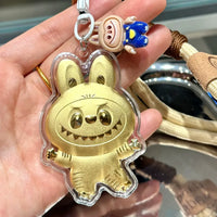 Labubu 20mg Gold Charm Keychain