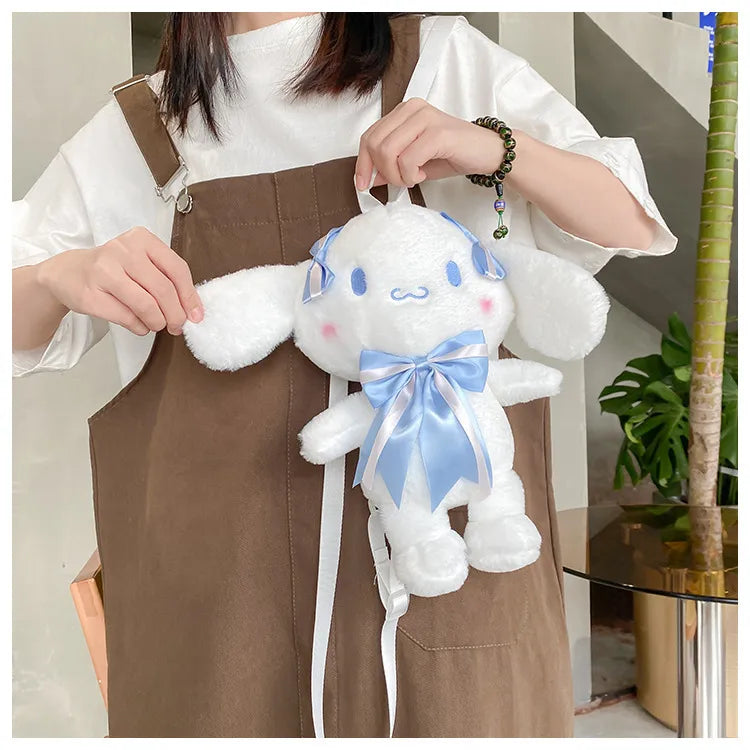 Sanliou Bow-Ribbon Duo Mini Backpack